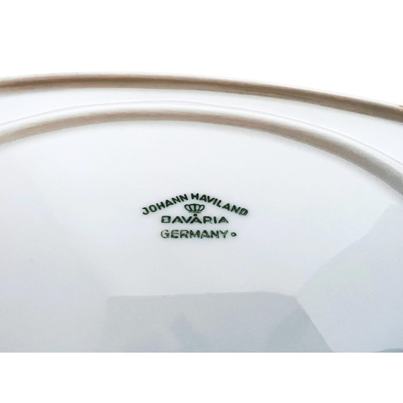 Vintage Johann Haviland Blue Flowers Garland Relish Dish Small Platter Cottage - Picture 4 of 5